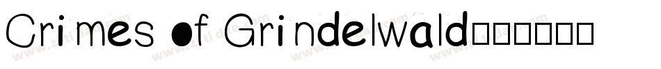 Crimes of Grindelwald字体转换